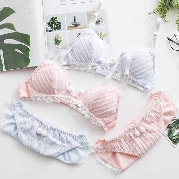 bras sets bralette fur ball pendant women's cute bra & panties set cotton wiresoft underwear sleep intimates lolita, Red;black
bras sets bralette fur ball pendant women's cute bra & panties set cotton wiresoft underwear sleep intimates lolita, Red;black
