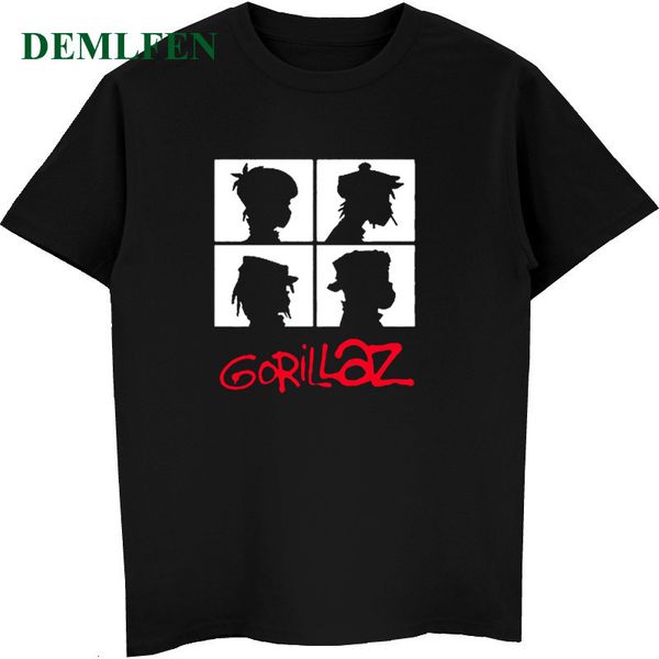 summer music band gorillaz katoen tees men short mouw boy casual homme t-shirt fashion streetwear hip hop, White;black
summer music band gorillaz katoen tees men short mouw boy casual homme t-shirt fashion streetwear hip hop, White;black