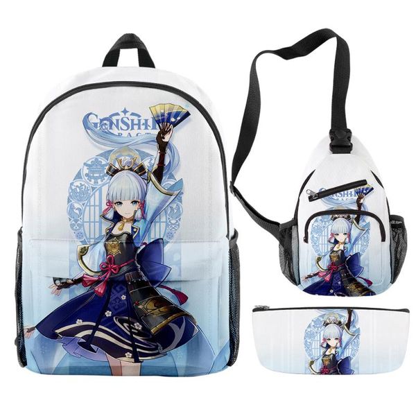 backpack genshin impact kamisato ayaka teenager students schoolbag 3pcs/set boys girls backpacks crossbody bag pencil case
backpack genshin impact kamisato ayaka teenager students schoolbag 3pcs/set boys girls backpacks crossbody bag pencil case