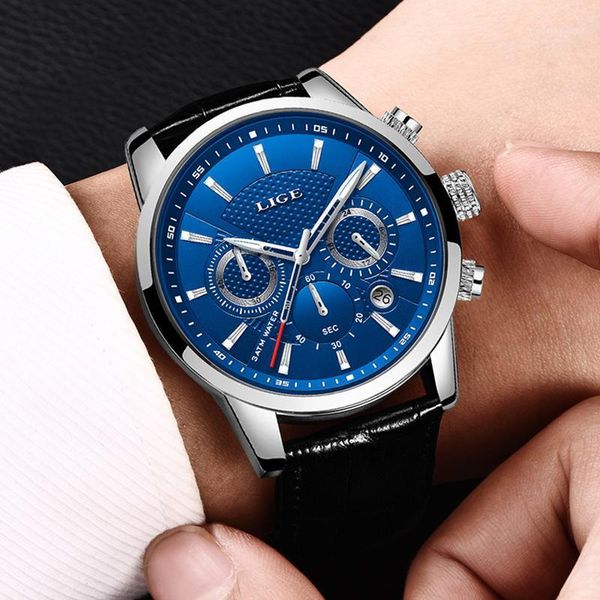 wristwatches lige men's watches satch date luminous hands genuine leather 30m waterproof clock man quartz men fashion watch 2021, Slivery;brown
wristwatches lige men's watches satch date luminous hands genuine leather 30m waterproof clock man quartz men fashion watch 2021, Slivery;brown