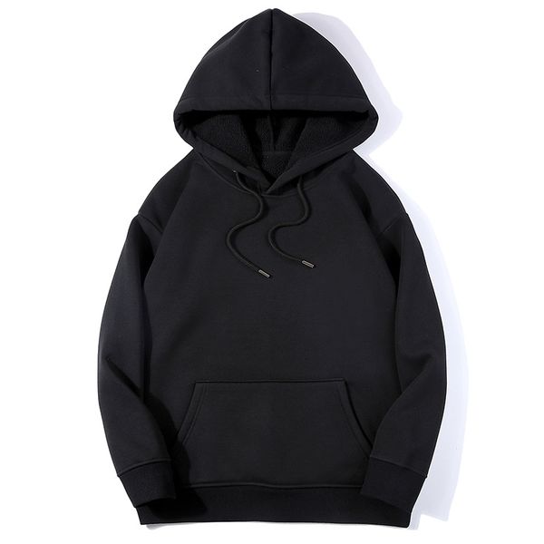 2021new autumn and winter plush thickened solid color hooded sweater casual men's fleece sweater print, Black
2021new autumn and winter plush thickened solid color hooded sweater casual men's fleece sweater print, Black