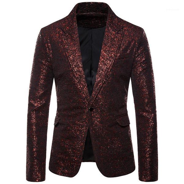 men's suits & blazers shiny red bronzing glitter suit jacket mens brand slim fit one button blazer nightclub wedding stage singer costu, White;black
men's suits & blazers shiny red bronzing glitter suit jacket mens brand slim fit one button blazer nightclub wedding stage singer costu, White;black