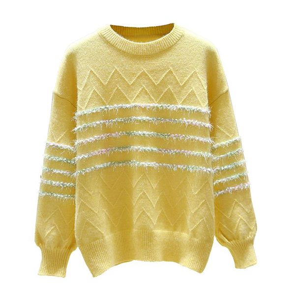 women's sweaters striped outside oversized plus large size female woman blouses winter clothing latest 2021 spring autumn d0543, White;black
women's sweaters striped outside oversized plus large size female woman blouses winter clothing latest 2021 spring autumn d0543, White;black