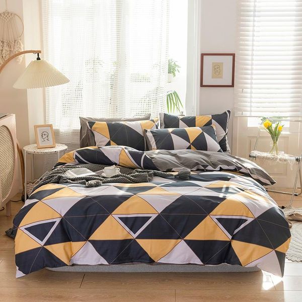 bedding sets cotton nordic printing four piece set of cartoon geometry in students' and children's dormitory
bedding sets cotton nordic printing four piece set of cartoon geometry in students' and children's dormitory