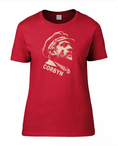 jeremy corbyn lenin style soviet print- cool socialist print women's t-shirt, White;black
jeremy corbyn lenin style soviet print- cool socialist print women's t-shirt, White;black