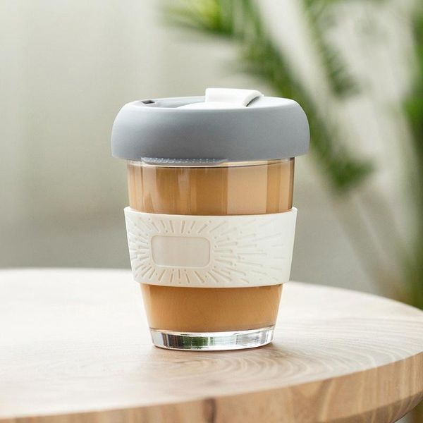 mugs 350ml reusable eco friendly travel glass coffee mug with silicone cover cup drinkware car water
mugs 350ml reusable eco friendly travel glass coffee mug with silicone cover cup drinkware car water