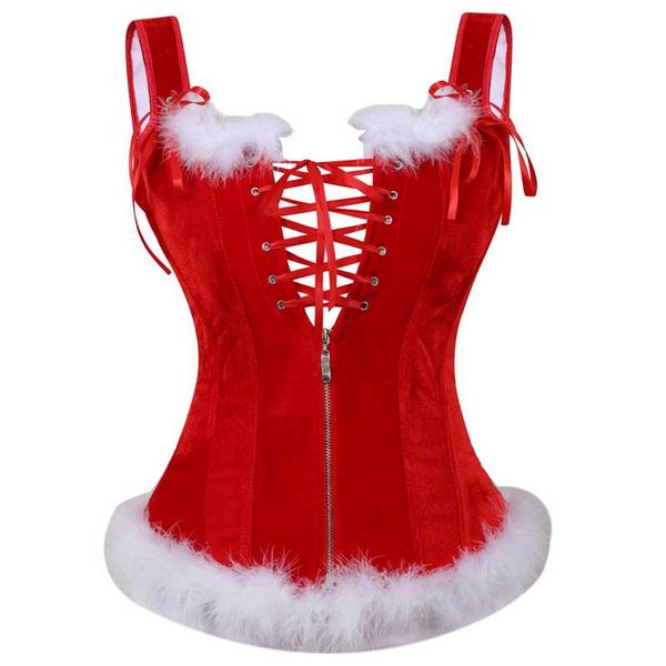 bustiers & corsets santa corset women straps zipper bustier lingerie white feather burlesque lace up christmas costume plus, Black;white
bustiers & corsets santa corset women straps zipper bustier lingerie white feather burlesque lace up christmas costume plus, Black;white