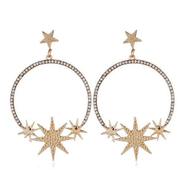 stud olaru extendy crystal shiny star moon earring for woman luxury circle earrings fashion jewelry brincos exaggerated gift, Golden;silver
stud olaru extendy crystal shiny star moon earring for woman luxury circle earrings fashion jewelry brincos exaggerated gift, Golden;silver