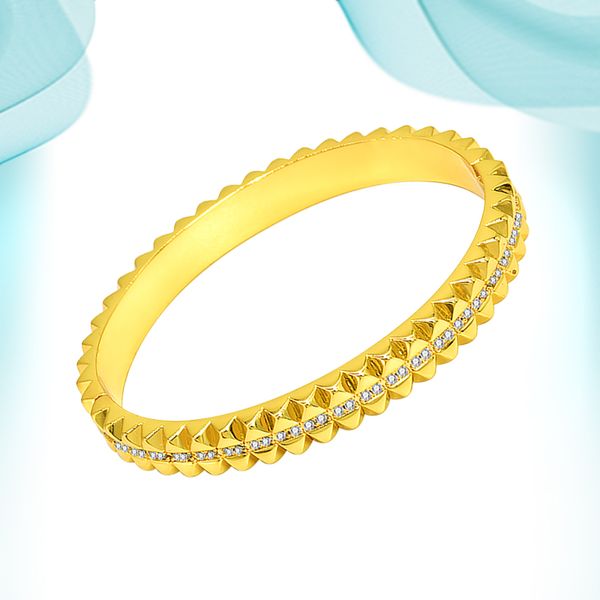 luxury love bracelet double row pyramid diamond bangle couple female ladies friend gold color copper metal crystal stone bangles women fashi, Black
luxury love bracelet double row pyramid diamond bangle couple female ladies friend gold color copper metal crystal stone bangles women fashi, Black