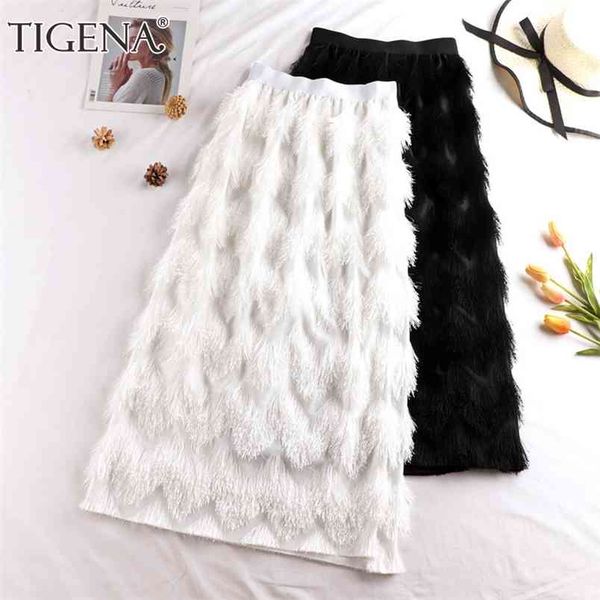 tigena tassel maxi skirt women fashion korean casual fringe high waist straight long skirt female ladies black white 210408
tigena tassel maxi skirt women fashion korean casual fringe high waist straight long skirt female ladies black white 210408