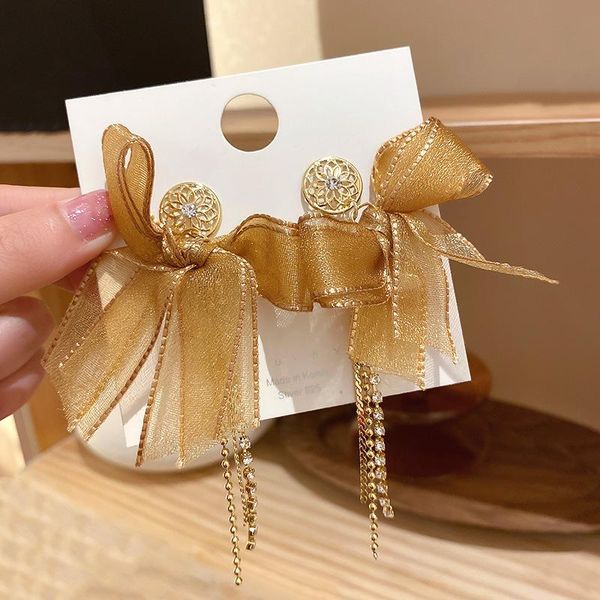 hoop & huggie 925 silver needle fashion bowknot long earrings temperament simple diamond lace female factory wholesal, Golden;silver
hoop & huggie 925 silver needle fashion bowknot long earrings temperament simple diamond lace female factory wholesal, Golden;silver
