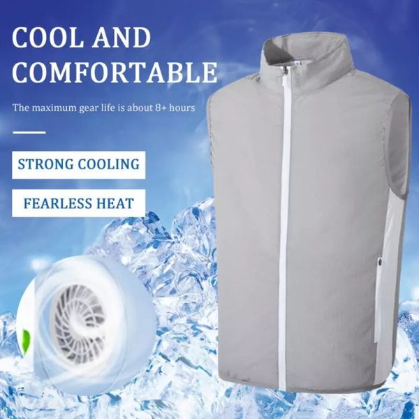 men's women's wear, vt air conditioning fan, smart charging et with usb, outdoor breathable and cool work cloth, summer 2021, Black;white
men's women's wear, vt air conditioning fan, smart charging et with usb, outdoor breathable and cool work cloth, summer 2021, Black;white