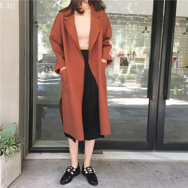women's trench coats 2021 winter fashion vintage coat pocket long women autumn overcoat clothes warm outwear, Tan;black
women's trench coats 2021 winter fashion vintage coat pocket long women autumn overcoat clothes warm outwear, Tan;black