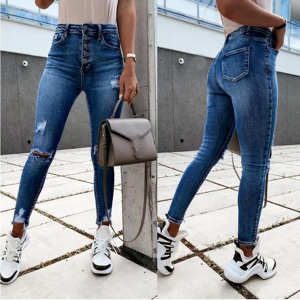 women's jeans 2021 european and american style ladies casual fashion high waist comfortable stretch wash women denim feet trousers ws29, Blue
women's jeans 2021 european and american style ladies casual fashion high waist comfortable stretch wash women denim feet trousers ws29, Blue
