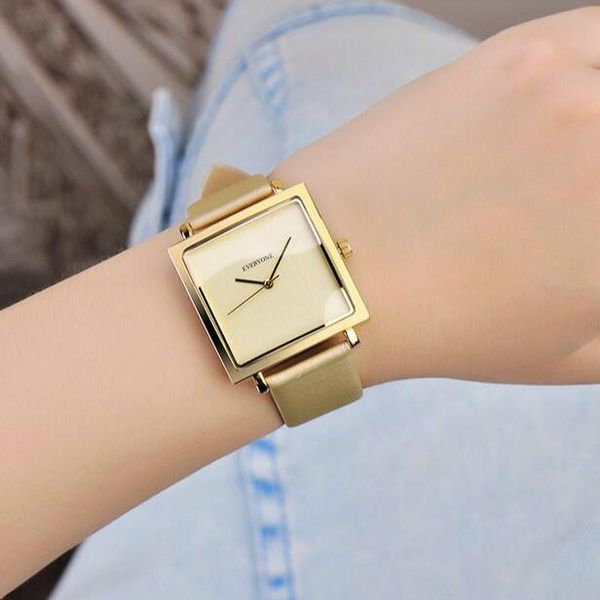 wristwatches 2021 brand quartz watches women clock gold square leather bracelet casual fashion watch ladies montre femme, Slivery;brown
wristwatches 2021 brand quartz watches women clock gold square leather bracelet casual fashion watch ladies montre femme, Slivery;brown