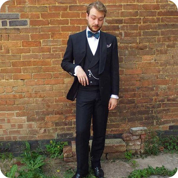 men's suits & blazers custom made black men for wedding groom tuxedo shawl lapel man blazer 3pcs costume homme terno masculino jac, White;black
men's suits & blazers custom made black men for wedding groom tuxedo shawl lapel man blazer 3pcs costume homme terno masculino jac, White;black