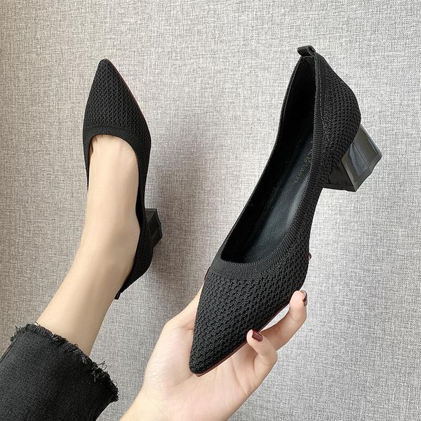 dress shoes women pumps med chunky heels daily shoe stretchy fabric slip on pointed toe work office casual spring summer pu, Black
dress shoes women pumps med chunky heels daily shoe stretchy fabric slip on pointed toe work office casual spring summer pu, Black
