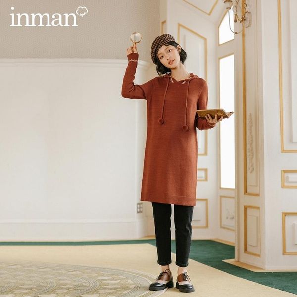 casual dresses inman 2021 winter arrivals retro art jacquard long sleeve wool knitted women's dress, Black;gray
casual dresses inman 2021 winter arrivals retro art jacquard long sleeve wool knitted women's dress, Black;gray