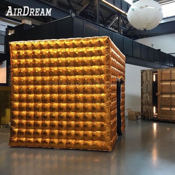 gold portable inflatable p booth pbooth cube tent with colorful variable led light for sale
gold portable inflatable p booth pbooth cube tent with colorful variable led light for sale