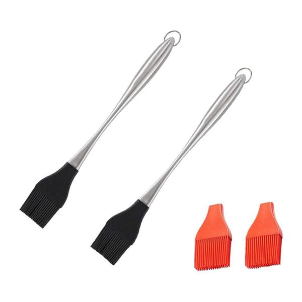 tools & accessories stainless steel grilling basting brush,oil brushes with silicone brush heads for kitchen cooking or marinating
tools & accessories stainless steel grilling basting brush,oil brushes with silicone brush heads for kitchen cooking or marinating