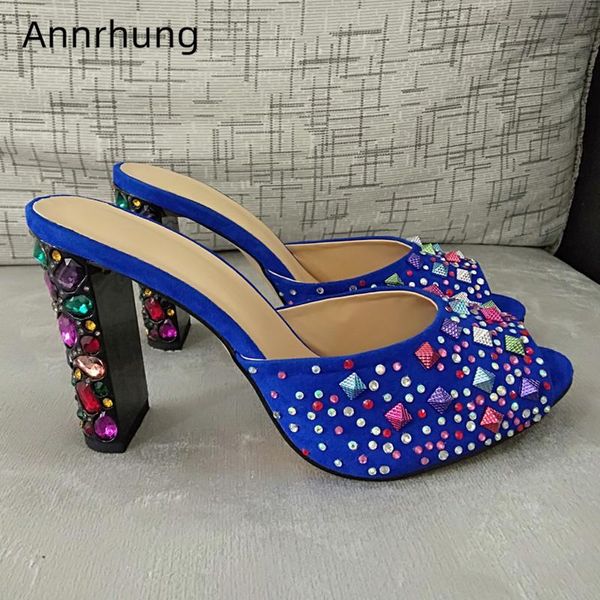 slippers iridescent rivet rhinestone high heel shoes woman open toe runway mules jeweled diamond suede women, Black
slippers iridescent rivet rhinestone high heel shoes woman open toe runway mules jeweled diamond suede women, Black