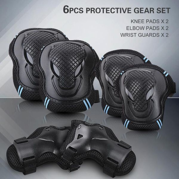 knee pads set 6 protector kit elbow wrist guards protective safety protection for cycling riding &, Black;gray
knee pads set 6 protector kit elbow wrist guards protective safety protection for cycling riding &, Black;gray
