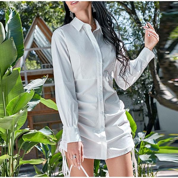 casual dresses autumn long sleeve shirt dress women single breasted pleated lace up woman bodycon 2021 fashion lady, Black;gray
casual dresses autumn long sleeve shirt dress women single breasted pleated lace up woman bodycon 2021 fashion lady, Black;gray