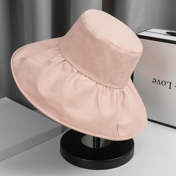 wide brim hats women solid elegant bucket hat laides sun protection fisherman cap girls outdoors wedding white teal party, Blue;gray
wide brim hats women solid elegant bucket hat laides sun protection fisherman cap girls outdoors wedding white teal party, Blue;gray
