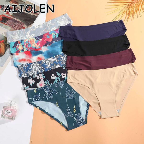 women's panties aijolen printed plant underwear ice silk seamless underpants briefs solid color, Black;white
women's panties aijolen printed plant underwear ice silk seamless underpants briefs solid color, Black;white