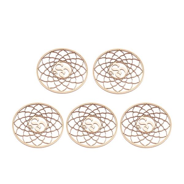 mats & pads 5pcs wood coasters durable placemats heat resistant drink mat non-slip cup
mats & pads 5pcs wood coasters durable placemats heat resistant drink mat non-slip cup