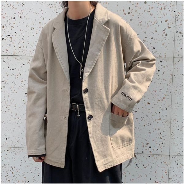 men's suits & blazers 2021 spring and autumn japanese literary port wind fashion casual ins old suit jacket simple solid color shirt m-, White;black
men's suits & blazers 2021 spring and autumn japanese literary port wind fashion casual ins old suit jacket simple solid color shirt m-, White;black