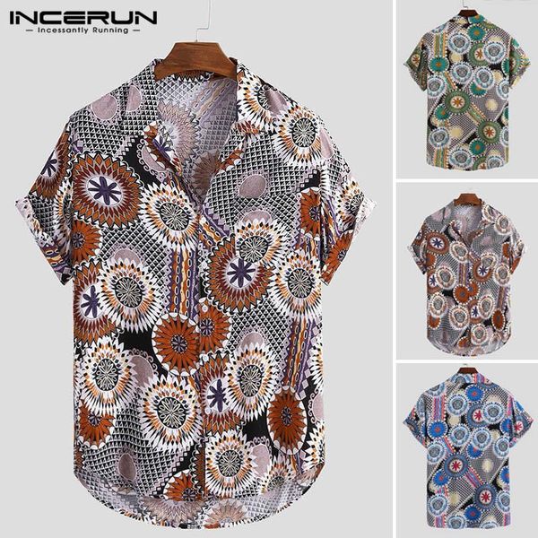 men's casual shirts incerun men printed shirt cotton lapel button streetwear breathable 2021 short sleeve camisa summer beach male hawa, White;black
men's casual shirts incerun men printed shirt cotton lapel button streetwear breathable 2021 short sleeve camisa summer beach male hawa, White;black