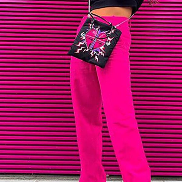 omsj womens capris high waist fashion streetwear solid full length trousers sweat pants elastic neon pink flare bottoms, Black;white
omsj womens capris high waist fashion streetwear solid full length trousers sweat pants elastic neon pink flare bottoms, Black;white