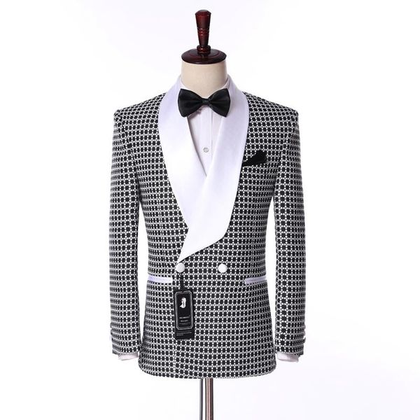 men's suits & blazers arrival mens navy bule 2021 jacquard groom tuxedos shawl lapel men wedding ( jacke (jacket+pants+bow tie), White;black
men's suits & blazers arrival mens navy bule 2021 jacquard groom tuxedos shawl lapel men wedding ( jacke (jacket+pants+bow tie), White;black