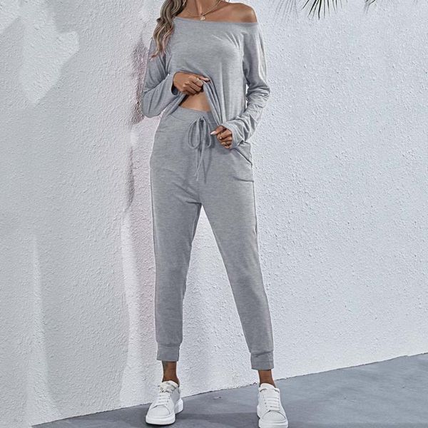 women's tracksuits t-shirt pants two sets of fine knitted or crocheted sweaters fashion sport suit female run #g3, Gray
women's tracksuits t-shirt pants two sets of fine knitted or crocheted sweaters fashion sport suit female run #g3, Gray
