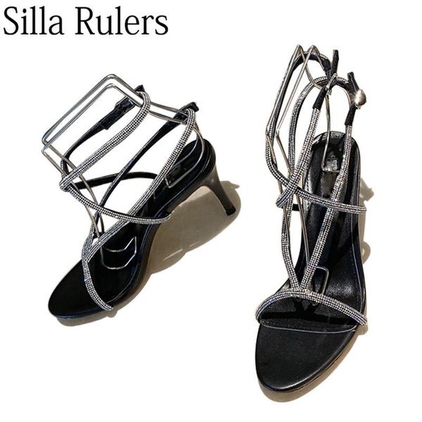 dress shoes luxurious rhinestone cross tired sandals womanthin high heels ankle wrap party wendding woman genuine leather sandal, Black
dress shoes luxurious rhinestone cross tired sandals womanthin high heels ankle wrap party wendding woman genuine leather sandal, Black