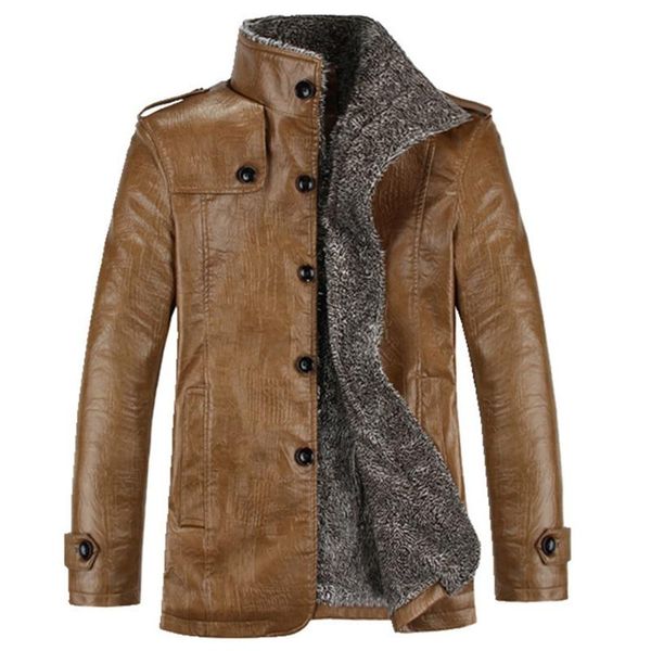 winter retro leather jacket warm jackets coat arctic velvet men's outwear male casual thicken windproof overcoats, Black;brown
winter retro leather jacket warm jackets coat arctic velvet men's outwear male casual thicken windproof overcoats, Black;brown