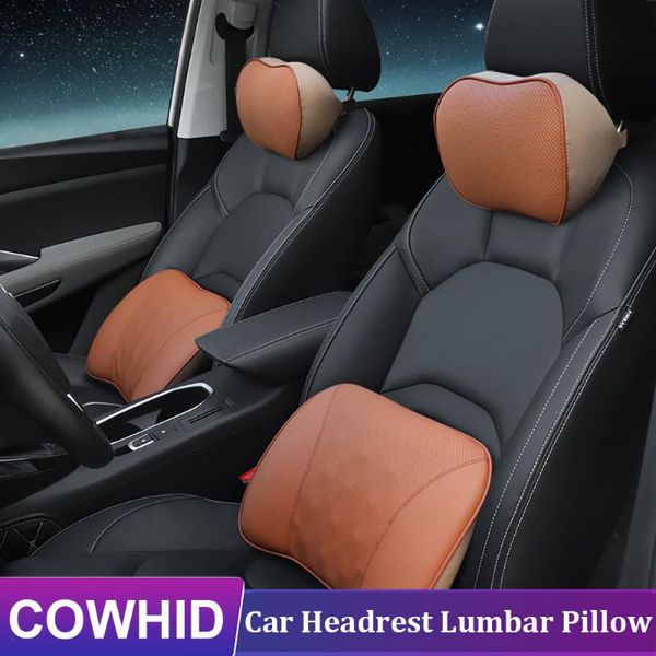seat cushions leather headrest lumbar support set cowhide pillow memory foam neck guard pad car waist blacklack
seat cushions leather headrest lumbar support set cowhide pillow memory foam neck guard pad car waist blacklack