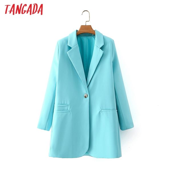 women office blazer coat vintage notched collar pocket fashion female work chic da39 210416, Black
women office blazer coat vintage notched collar pocket fashion female work chic da39 210416, Black