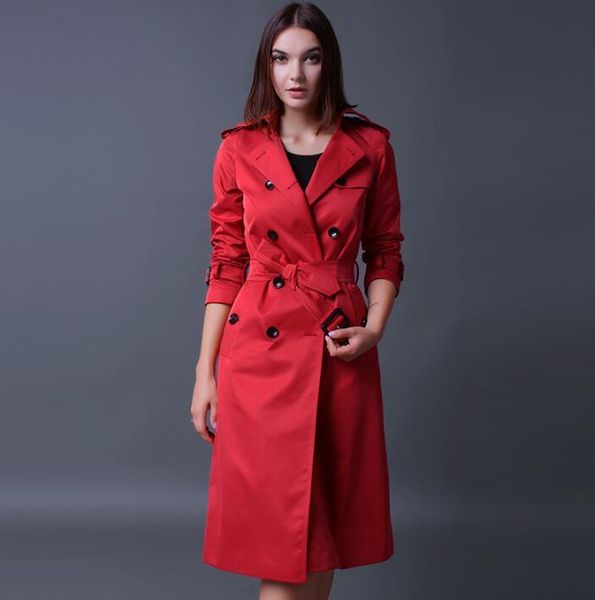 women's trench coats european spring autumn ladies long coat for women sleeves womens female overcoat woman jaqueta feminina red, Tan;black
women's trench coats european spring autumn ladies long coat for women sleeves womens female overcoat woman jaqueta feminina red, Tan;black