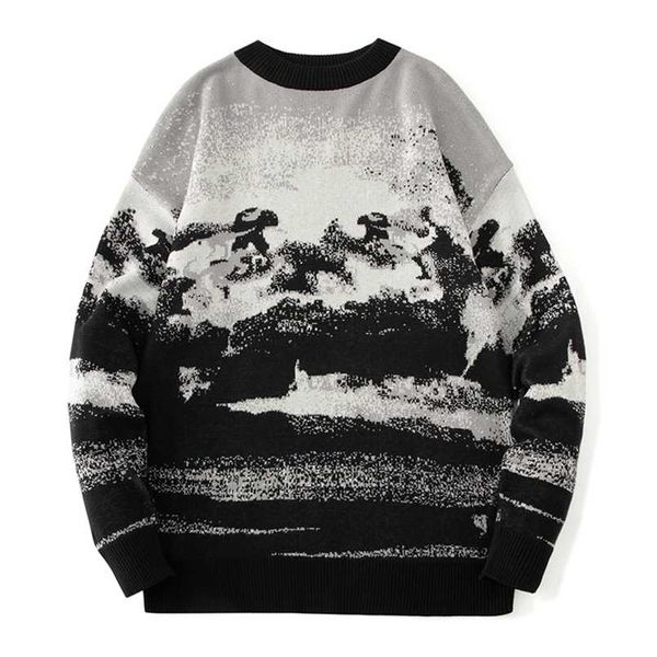 autumn winter casual sweater men loose harajuku style round neck long sleeve mens fashion pullovers trendy sweaters 211221, White;black
autumn winter casual sweater men loose harajuku style round neck long sleeve mens fashion pullovers trendy sweaters 211221, White;black