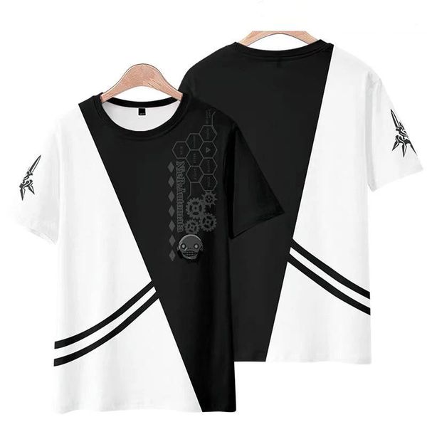 men's t-shirts game nier:automata 2b yorha no.2 type b cloak haori halloween party cosplay costume japanese men women casual t shirt, White;black
men's t-shirts game nier:automata 2b yorha no.2 type b cloak haori halloween party cosplay costume japanese men women casual t shirt, White;black