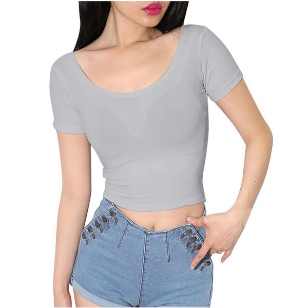 women's t-shirt solid mini woman t-shirts women y2k summer cute korean style breathable short sleeve for bodybuilding, White
women's t-shirt solid mini woman t-shirts women y2k summer cute korean style breathable short sleeve for bodybuilding, White