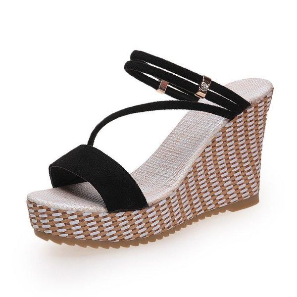 sandals fashion women platform wedges ladies slippers summer elegant female peep toe high heels women's shoes slidesdfj7, Black
sandals fashion women platform wedges ladies slippers summer elegant female peep toe high heels women's shoes slidesdfj7, Black