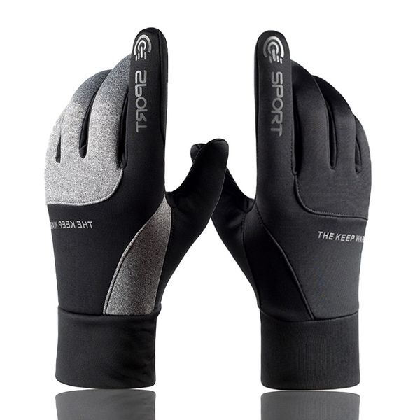 Winter warm gloves men's outdoor riding Plush thickened windproof and waterproof sports skiing touch screen women, Black
Winter warm gloves men's outdoor riding Plush thickened windproof and waterproof sports skiing touch screen women, Black