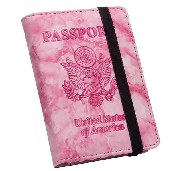 card holders usa double eagle marble pattern pu leather travel passport holder with bandage cover id bag traveling, Brown;gray
card holders usa double eagle marble pattern pu leather travel passport holder with bandage cover id bag traveling, Brown;gray
