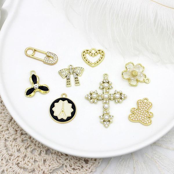 charms 10pcs korean fashion sweet pearl bowknot pendant necklace earring bracelet diy charm handmade jewelry making, Bronze;silver
charms 10pcs korean fashion sweet pearl bowknot pendant necklace earring bracelet diy charm handmade jewelry making, Bronze;silver