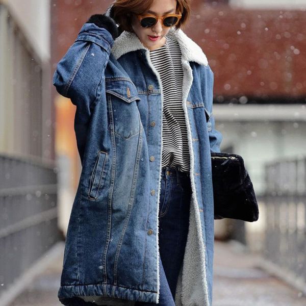 women's jackets wenfly fur warm winter denim jacket women cashmere jean wool lining jeans coat bomber casaco feminino, Black;brown
women's jackets wenfly fur warm winter denim jacket women cashmere jean wool lining jeans coat bomber casaco feminino, Black;brown