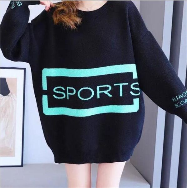 women's sweaters .y.fantasy 2021 autumn and winter european goods round neck sweater mid-length fashion loose pullover, White;black
women's sweaters .y.fantasy 2021 autumn and winter european goods round neck sweater mid-length fashion loose pullover, White;black