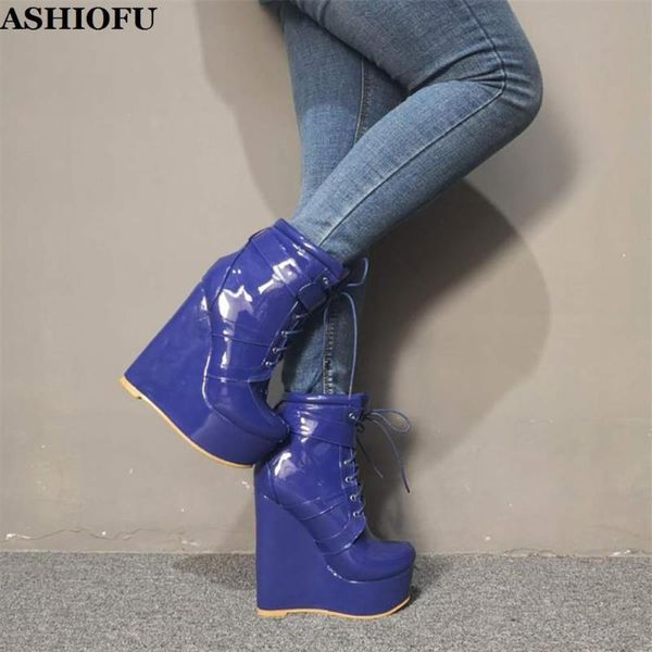 boots ashiofu arrival women wadge heel cross lace-up party prom ankle platform classic evening fashion short, Black
boots ashiofu arrival women wadge heel cross lace-up party prom ankle platform classic evening fashion short, Black